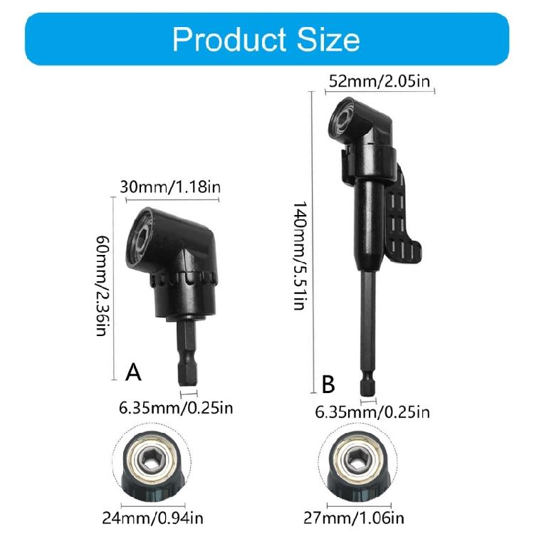 105 Grad Winkel Schraubendreher Nuss Halter Adapter für Werkzeug mit verlängerter Reichweite Professionelles Schraubendreherkopf Zubehör
