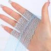 1Pair 100/120/140CM Lace Shoelaces for Women Shoes 2.9CM Width Flat Shoelace for Sneakers Hollow Out Shoe Laces Accessorices