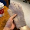 Women Winter Gloves Keep Warm Plus Cashmere Solid High Elasticity Soft Knitted Gloves Cute Lovely Multicolor Windproof Mittens