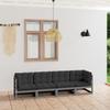 Day and Night - Day and Night 4-seater Garden Sofa with Solid Pine Wood Cushions