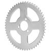 T8F 54T Reťazové koleso 29mm 3-otvorové Biela oceľová kľuka pre Mini motocykel, ATV, Kart 4749cc