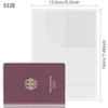 Multi functional passport cover, frosted transparent passport document cover, perfect for travel and outdoor commuting.zwq