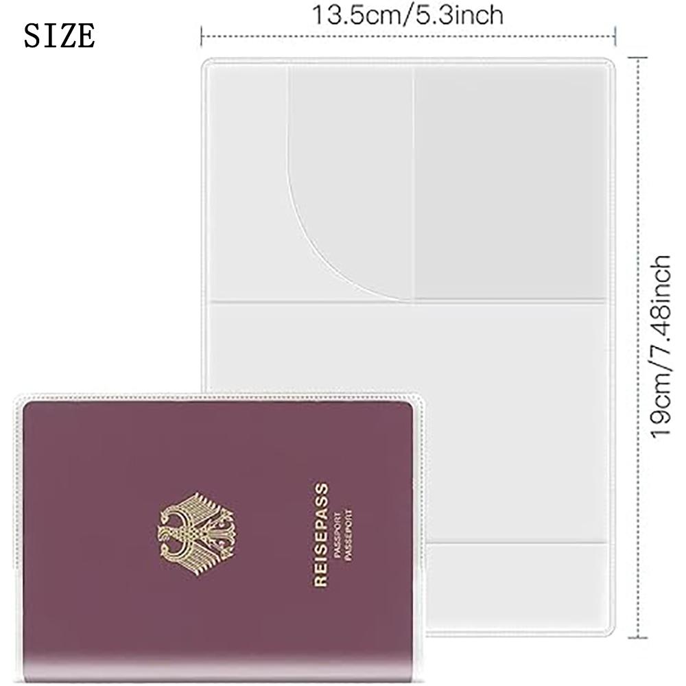 Multi functional passport cover, frosted transparent passport document cover, perfect for travel and outdoor commuting.zwq