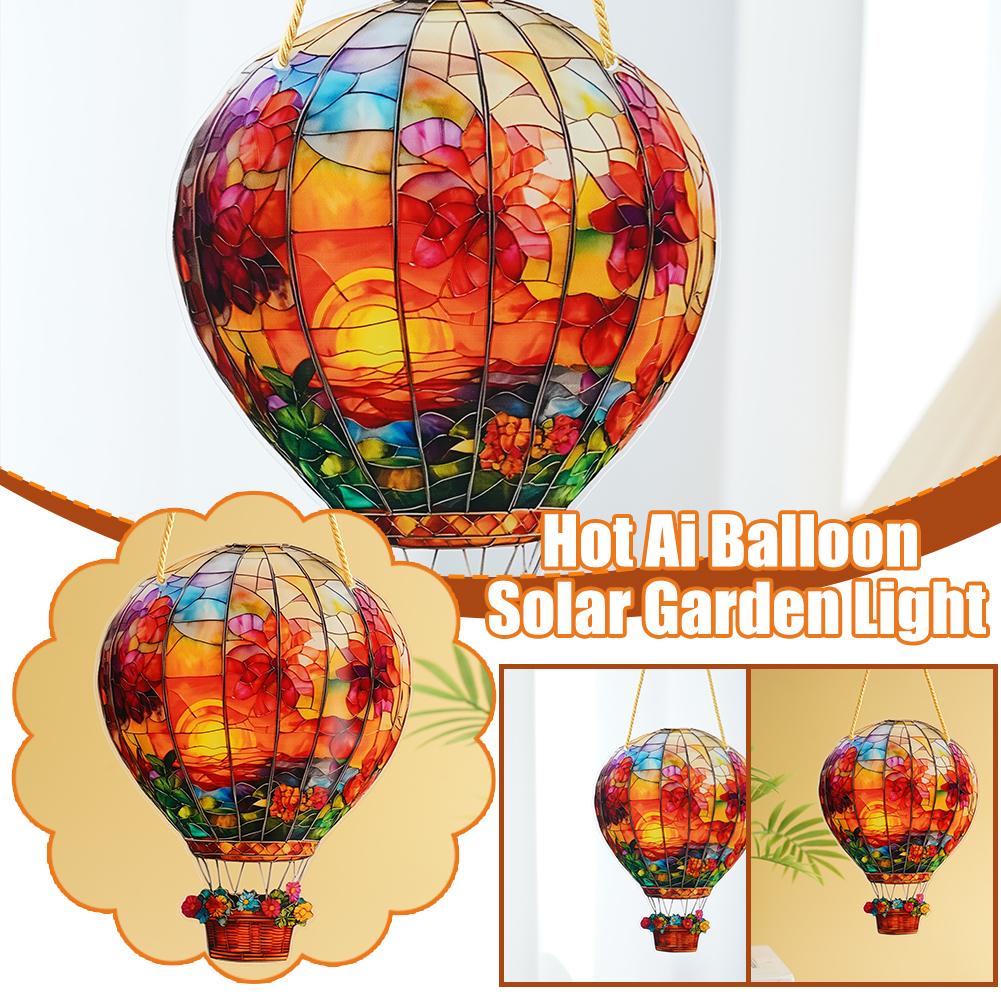 1 Stück Heißluftballon-Fänger Acryl Wandbehang Farbige Dekoration Innen Fensterdeko Hängende Kunst für Innen Außen