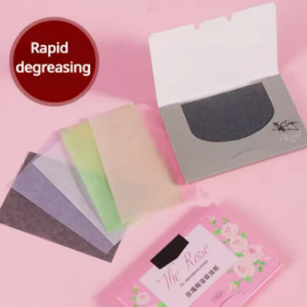 5Box Matte Face Wipes Oil Control Oil-absorbing Face Cleaning Beauty Makeup Tools Accessories Facial Oil Blotting Sheets Paper