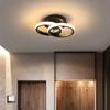 Husholdnings LED-lysekrone Tre farger Lampe Moderne Taklampe Soveromslys Overflateinstallasjon AC 220V Spisestuelampe