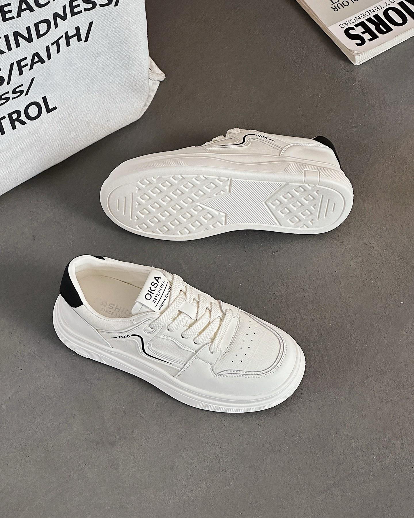 

Little white shoes women s 2025 summer new shoes leather flat-bottomed casual board shoes women s one-pedal lazy shoes trendy and versatile 35