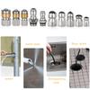 Sewer Jetter Nozzle with 1/4" 3/8" Connectors Stainless Steel Tips 10-Piece Clean Nozzle for Pressure Washer for Home Parking