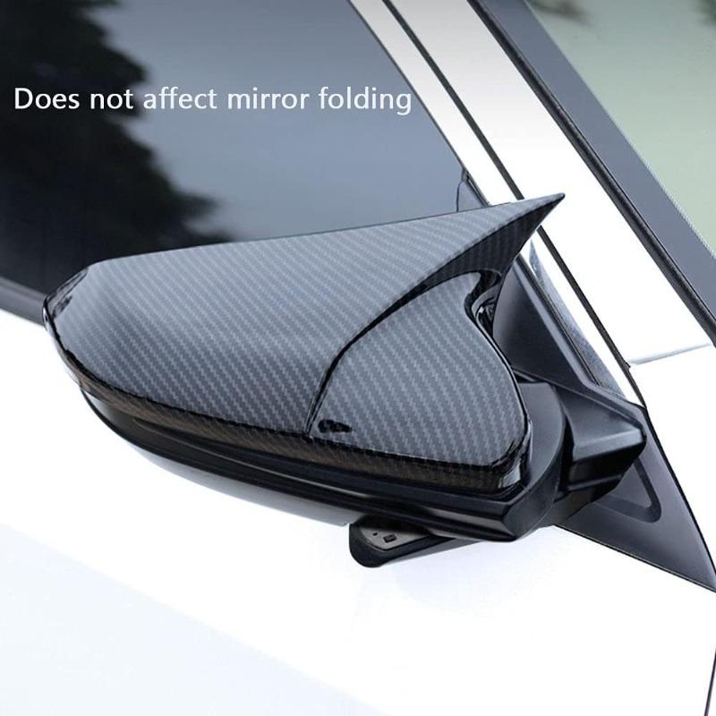 Rearview Side Mirror Cover Wing Cap Exterior Door Rear View Case Trim Carbon Fiber For Civic 10th 2016 2017 2018 2019 2020
