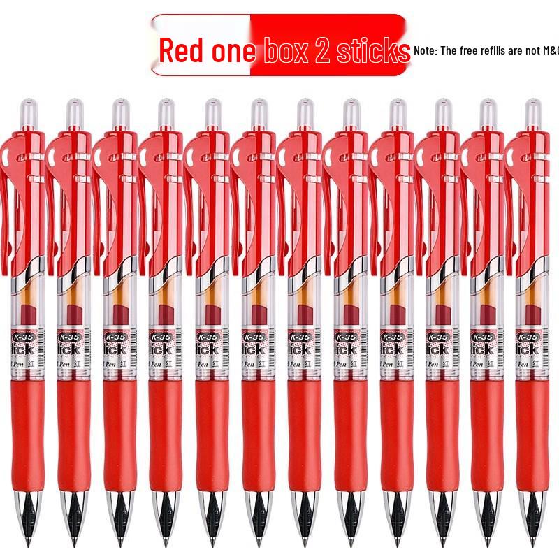MG Morning Click Neutral Pen - Black, Quick-Dry, Smooth for Exams, Junior High Students, Signature Writing, 0.35mm Refill