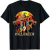 Scary Spooky Halloween Pumpkin Scarecrow Women Men T-Shirt(1)