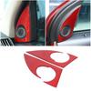 Red Carbon Fiber Door Speaker Panel Cover For Land Rover Freeland2 LR2 07-12