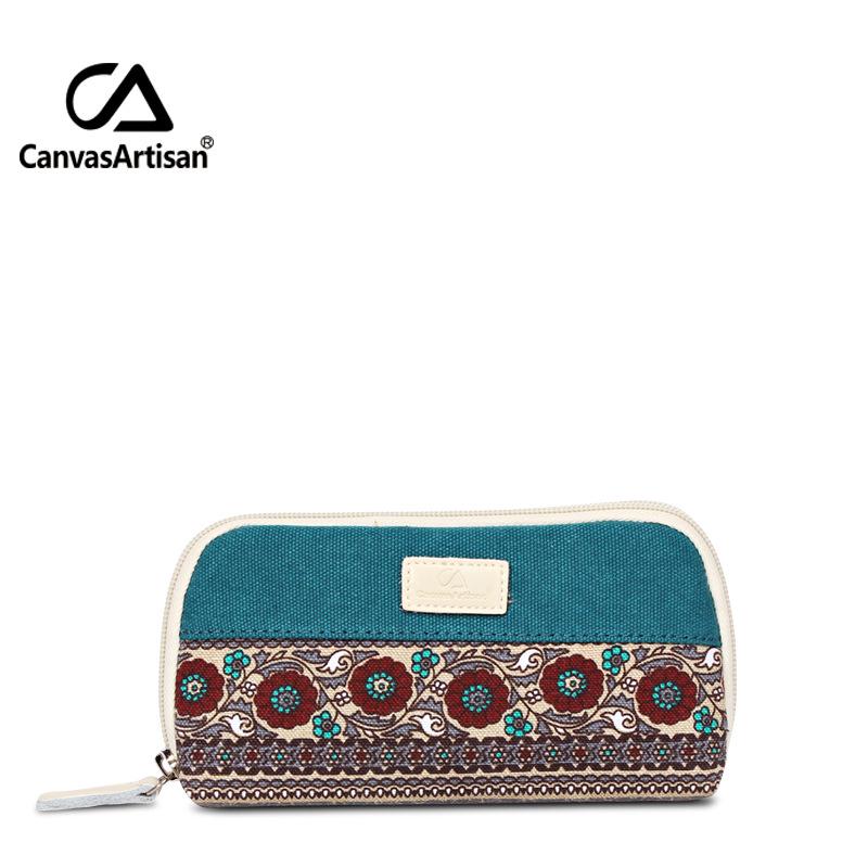 

2019 Зимний Этнический Стиль Женский Креативный Холщовый Кошелек для Монет и Кошелек на Молнии озеро синий