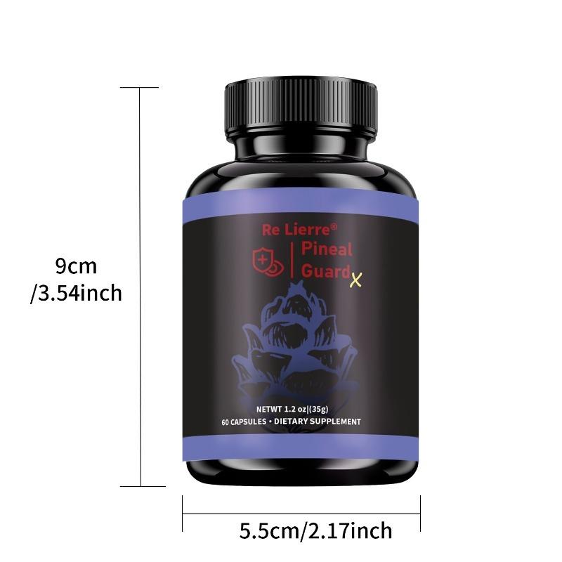 Suplement Pineal Guard - Wsparcie dla mózgu, Witaminy na koncentrację i pamięć dla mózgu, Dekalcynuj, Aktywuj i Chroń swoją szyszynkę