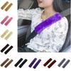 New 2 Pcs Car Seatbelt Shoulder Pad Comfortable Driving Seat Belt Vehicle Soft Plush Auto Strap Harness Cover Decoration