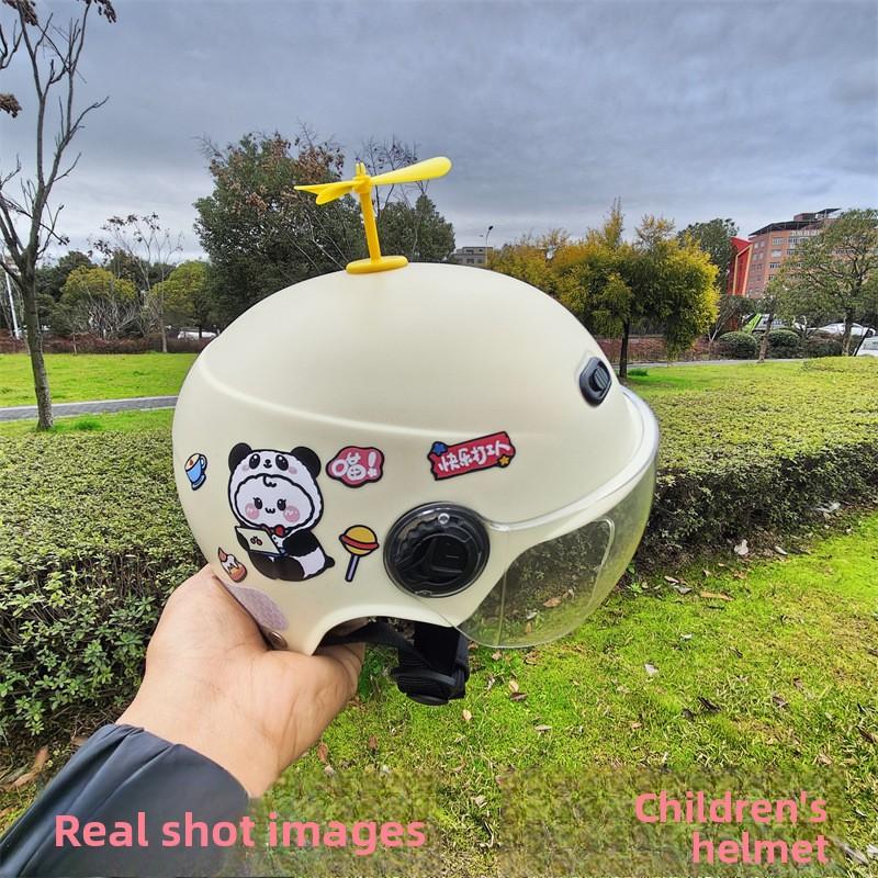 Children's Helmet Four Seasons Universal Boys and Girls Battery Car Electric Car Summer Half Helmet