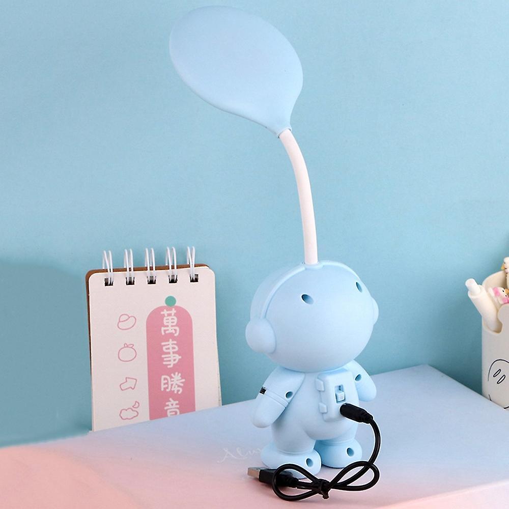 USB-Charging Eye-Protecting Study Desk Lamp with Reading Light for Student Dorms