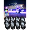 RGB LED Rock Lights 4/6/8/10/12/14 pods APP Control Music Neon Car Underglow Chassis Light for Offroad Truck SUV Rock Lights
