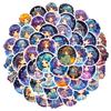 50 Star Girl Stickers Dream Girl Pattern Characters Children Cute Girls Graffiti Stickers