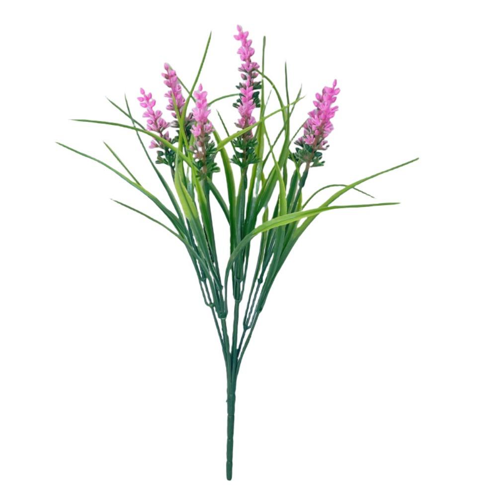 DIY Vase Ornaments 35cm Artificial Fall Flowers Adjustable Durable Faux Lavender Flowers Lifelike Faux Plants Home Porch