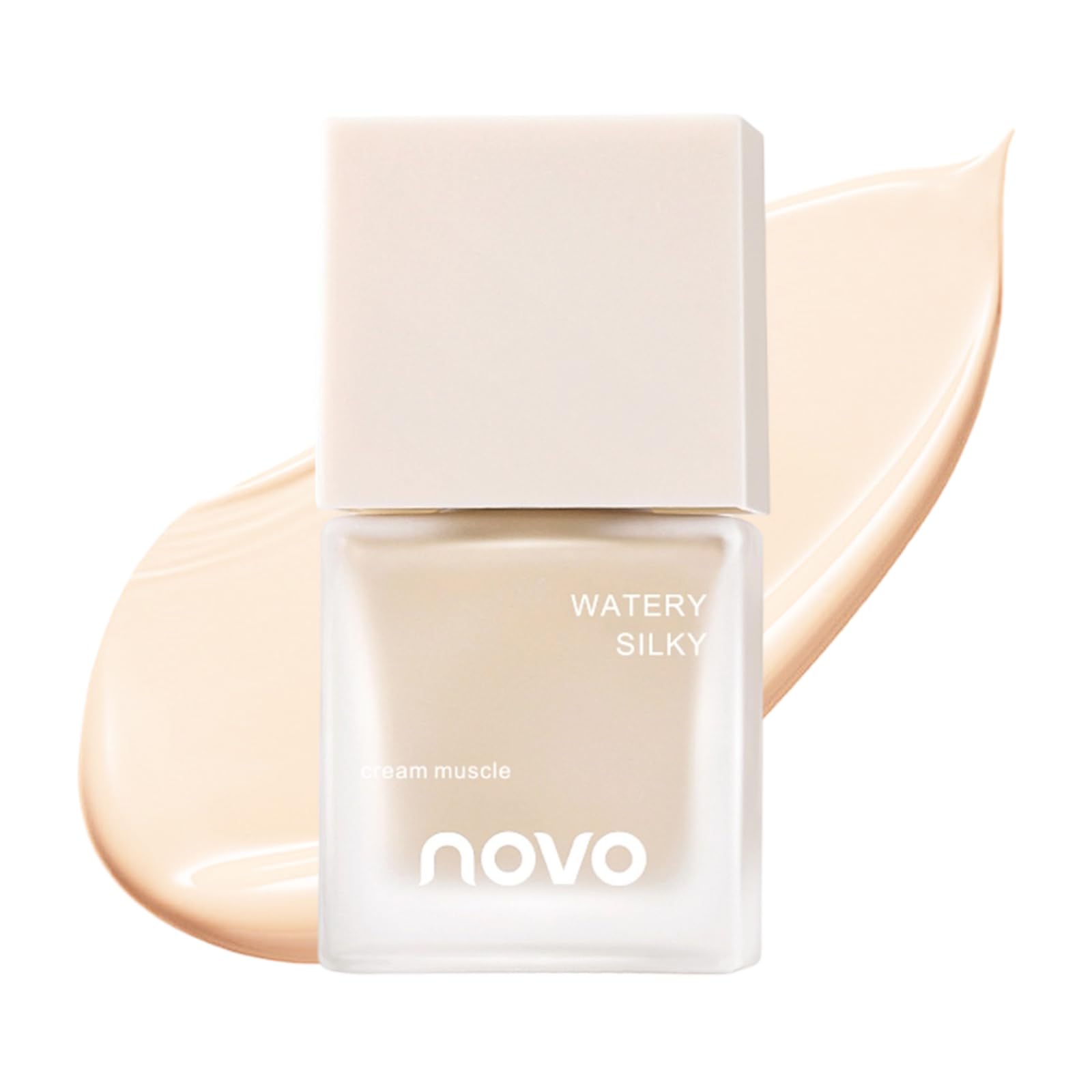 

NovoUnow Liquid Lightweight and Translucent White Foundation, Breathable, Long-Lasting, Foundation, 01#Natural