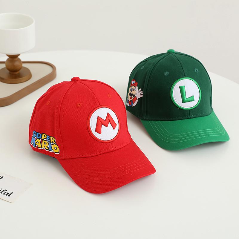 Super Mario Bros Cartoon Baseball Cap With Sun Protection And Breathable Cotton For Kids Summer Wear