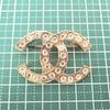 [Pre-owned] CHANEL Icon Series Coco Mark Rhinestone Brooch/j2-1