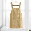 Oil-Proof Sleeveless Apron with Pocket Dirt-Resistant Workwear Simple Vest-Style Apron  Baking