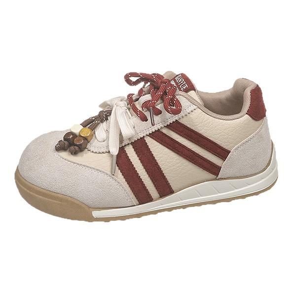 Platform-soled German training shoes women's autumn 2025 new Hong Kong style retro heightening versatile white shoes casual sports board shoes