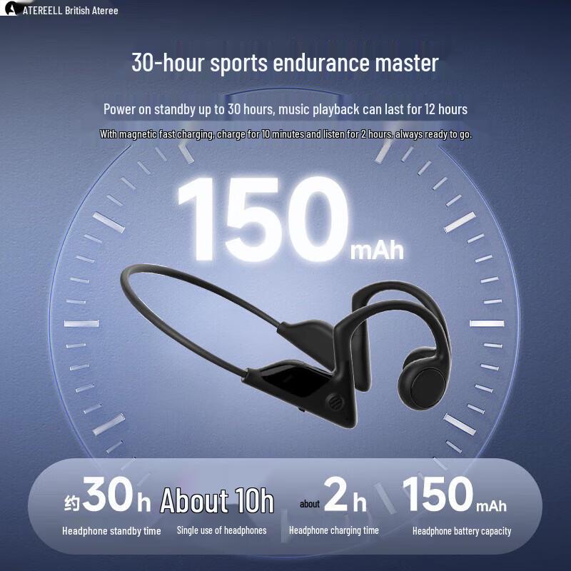 ATEREELL Z1 Pro Bone Conduction Bluetooth Headphones