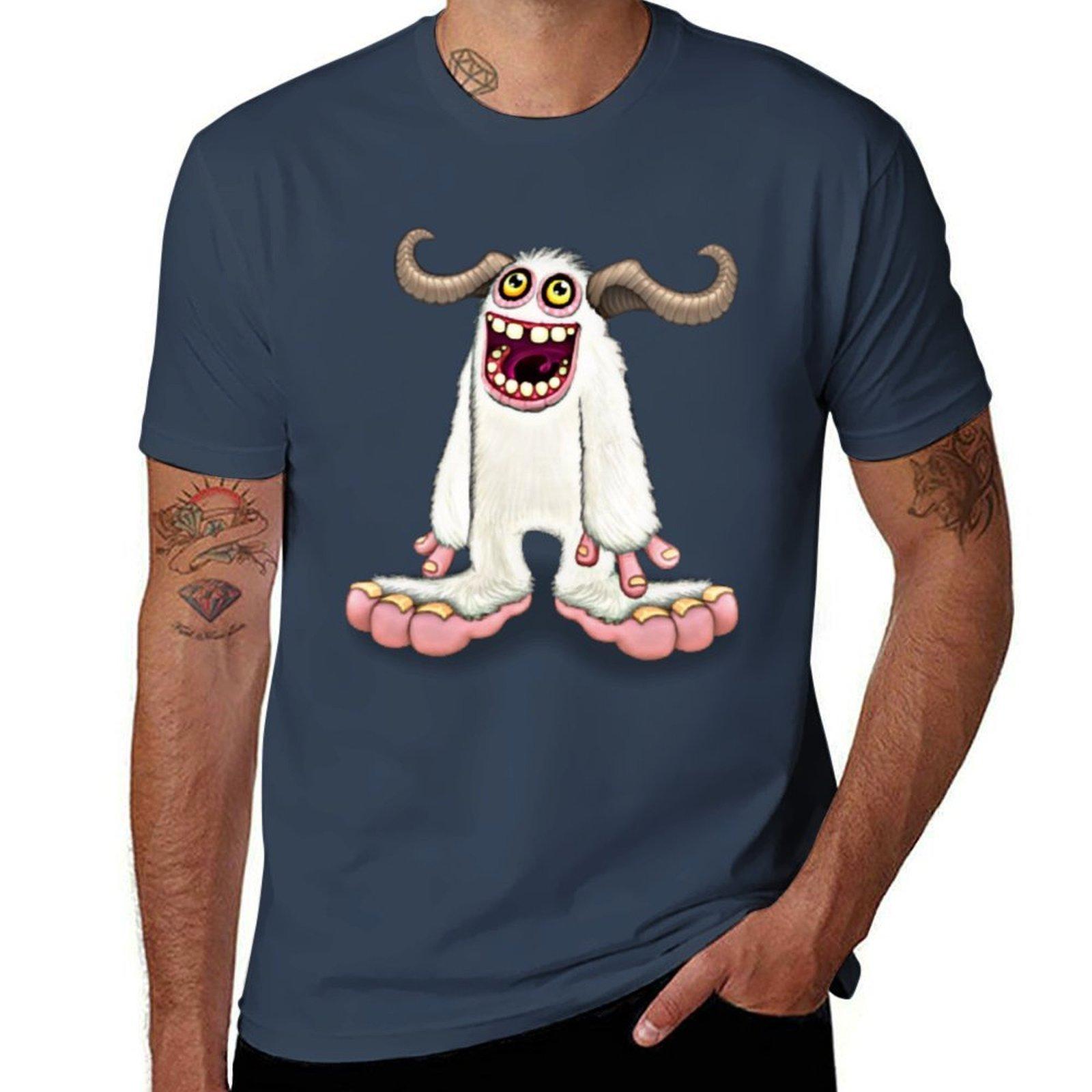 My Singing Monsters Character Mammott Tshirt Summer Sports Quick Dry Tshirt S