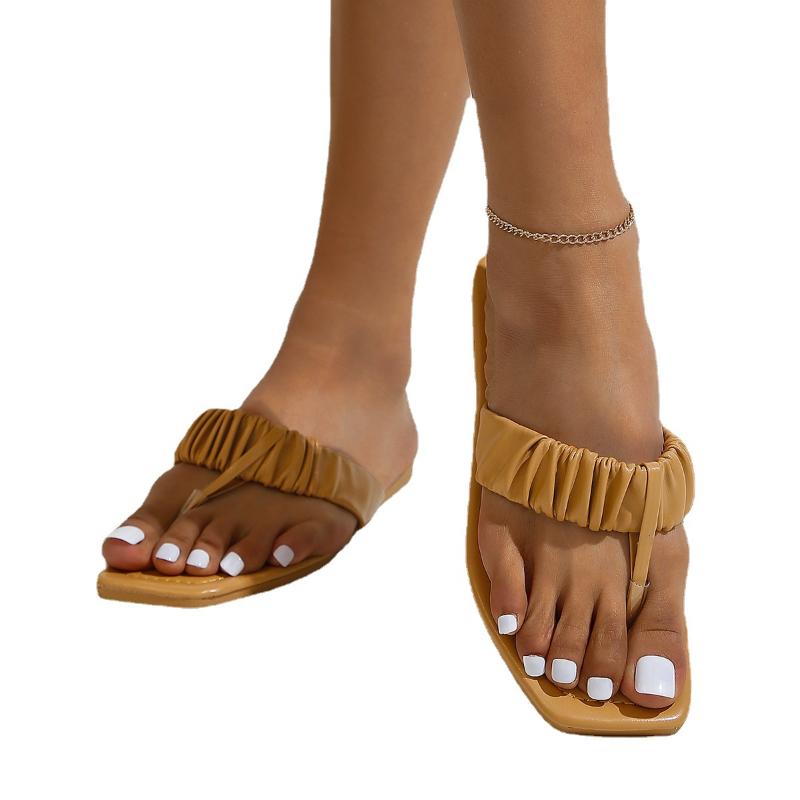 Fashion 2024 New Flip Flops Fashion Casual Slippers Women Summer Outwear Flat Bottom Sandals Women Zapatillas Playa Mujer Chancla