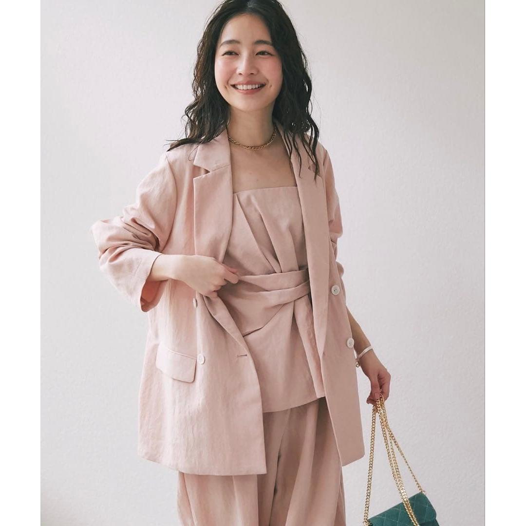 Color sold out immediately! 2-piece set pants bustier laboutique bonbon
