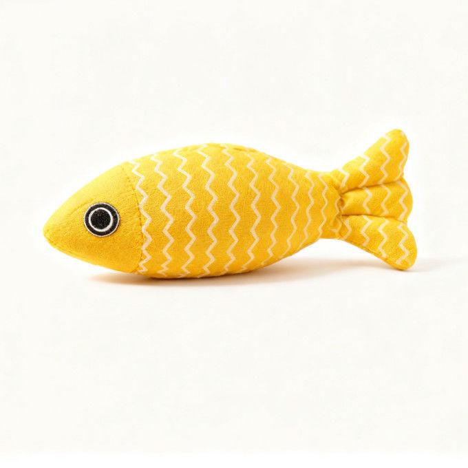 Burlap Stress Relief Simulation Fish Toy for Cats & Dogs