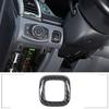 ABS Carbon Fiber Engine Hood Switch Button Frame Trim For Ford Ranger 2015-21