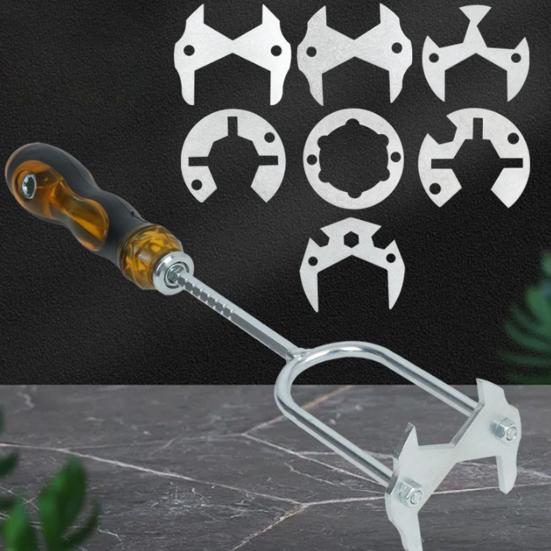 Bathroom Wrench Multi-Size All-in-One Sink Wrench Set with 360-Degree Rotation Tight Spaces Multi-Function Plumbing Tool