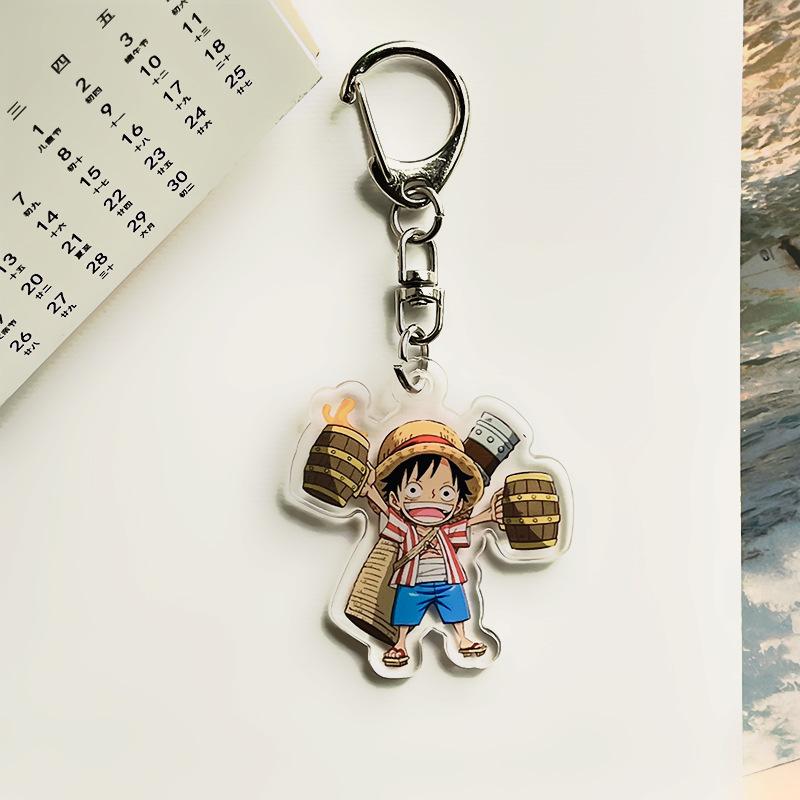 One Piece Peripheral Acrylic Keychain, Anime Luffy, Zoro, Zoro Bag Keychain