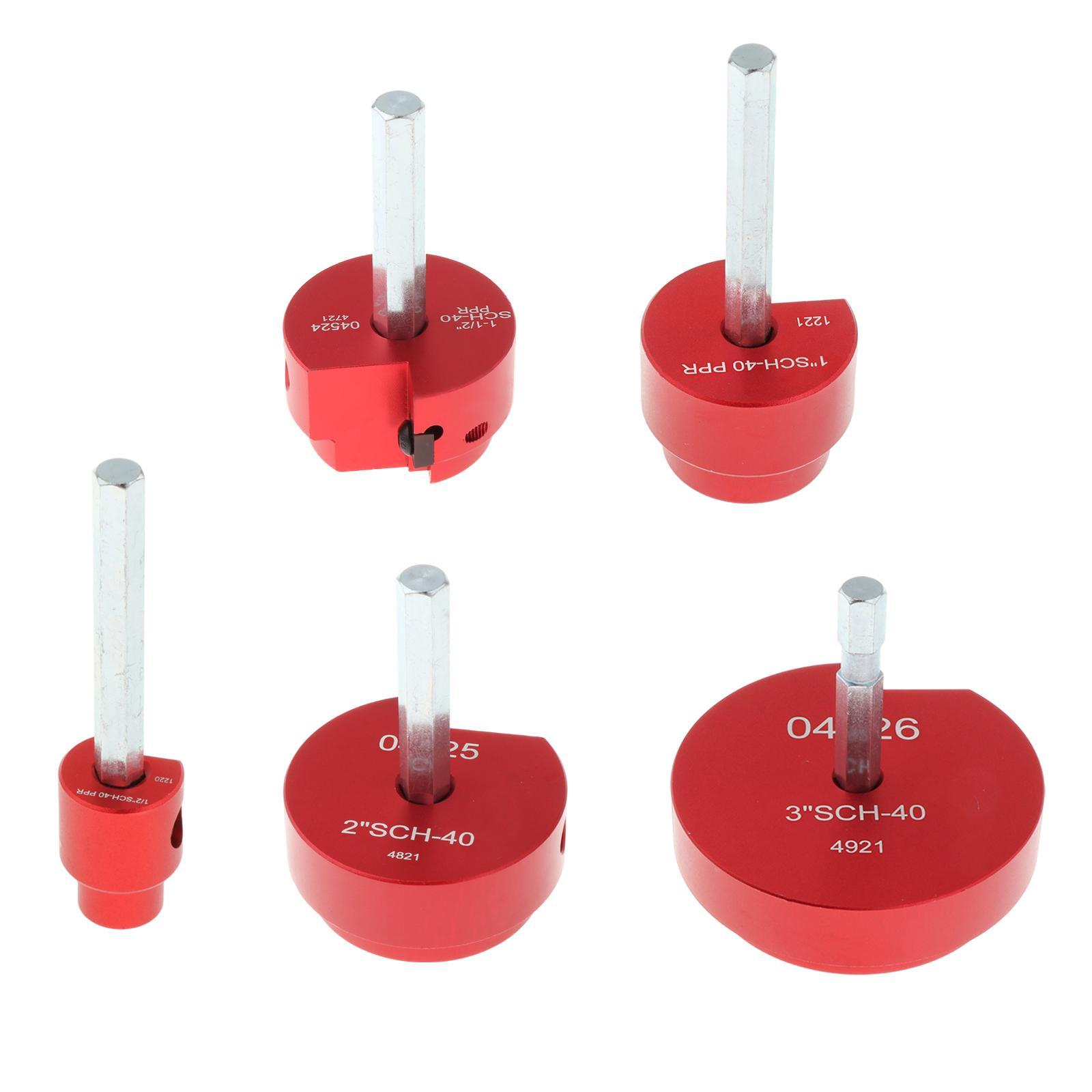 

PVC Pipe Reamer Tool Efficient Drill Attachment PVC Fitting Saver PVC Socket 2inch