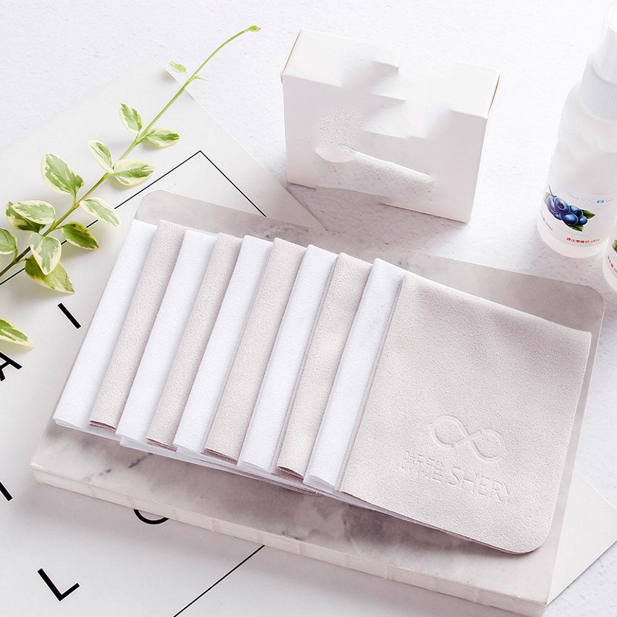 

10 шт. салфетка для протирки очков из мягкой хлопковой оленьей кожи, высококачественная профессиональная салфетка для протирки экрана мобильного телефона 10pcs