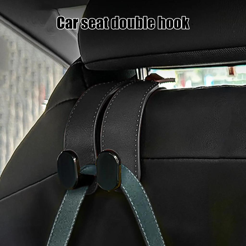Car Headrest Hook Car interior Rear Seat Hanging Storage Bag Dual Hook 20KG Large Load-Bearing Hook Hanger Universal