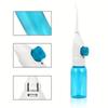 Portable high-pressure oral irrigator - manual tooth cleaner with grip, nozzle attachment for gum health