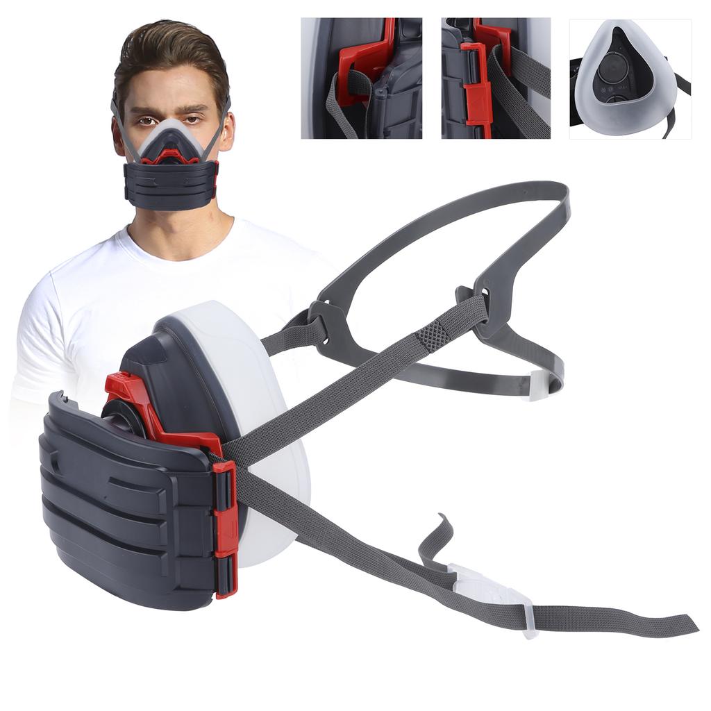 Halbgesichtsmaske Selbstabsorptionsfiltration Anti-Partikel mit Filterwattebox