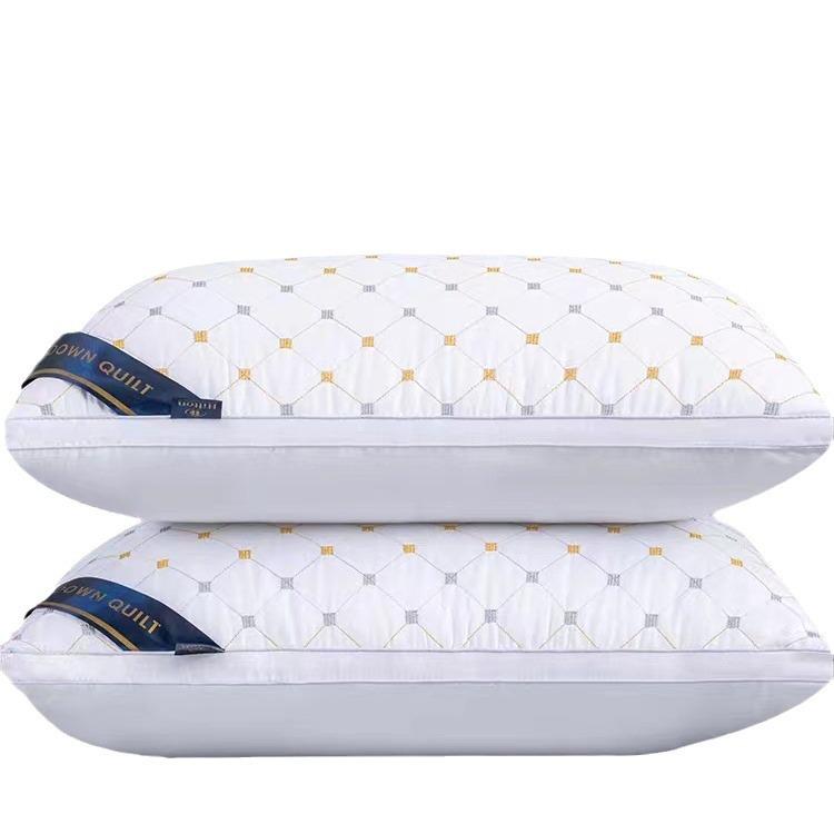 Hotel Neck Support Sleep Aid Pillow - Available In Singles or Pairs, Non-Collapsing Core for Home or Dormitory.