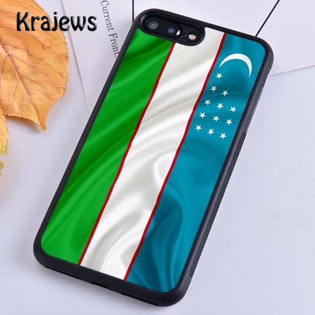 Krajews Uzbekistan Flag Phone Case Cover For iPhone 17 Air 16 15 14 Plus 11 12 13 Pro Max Coque Shell Fundas
