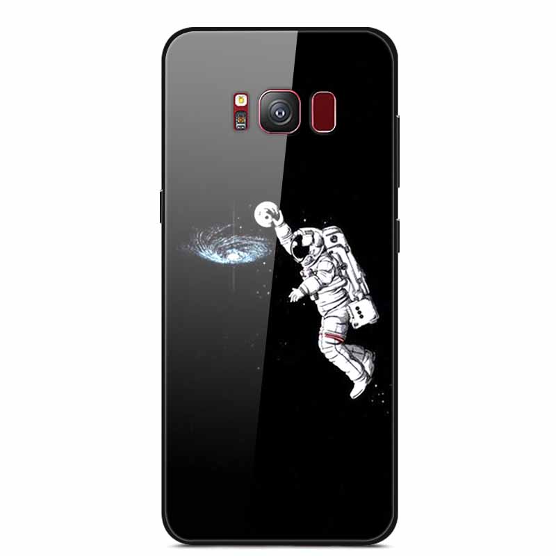 Glass Back Cover For Samsung Galaxy S8 Plus Case S 8 Plus Hard Tempered Glass Case For Samsung S8 Plus Phone Case Soft Bumper