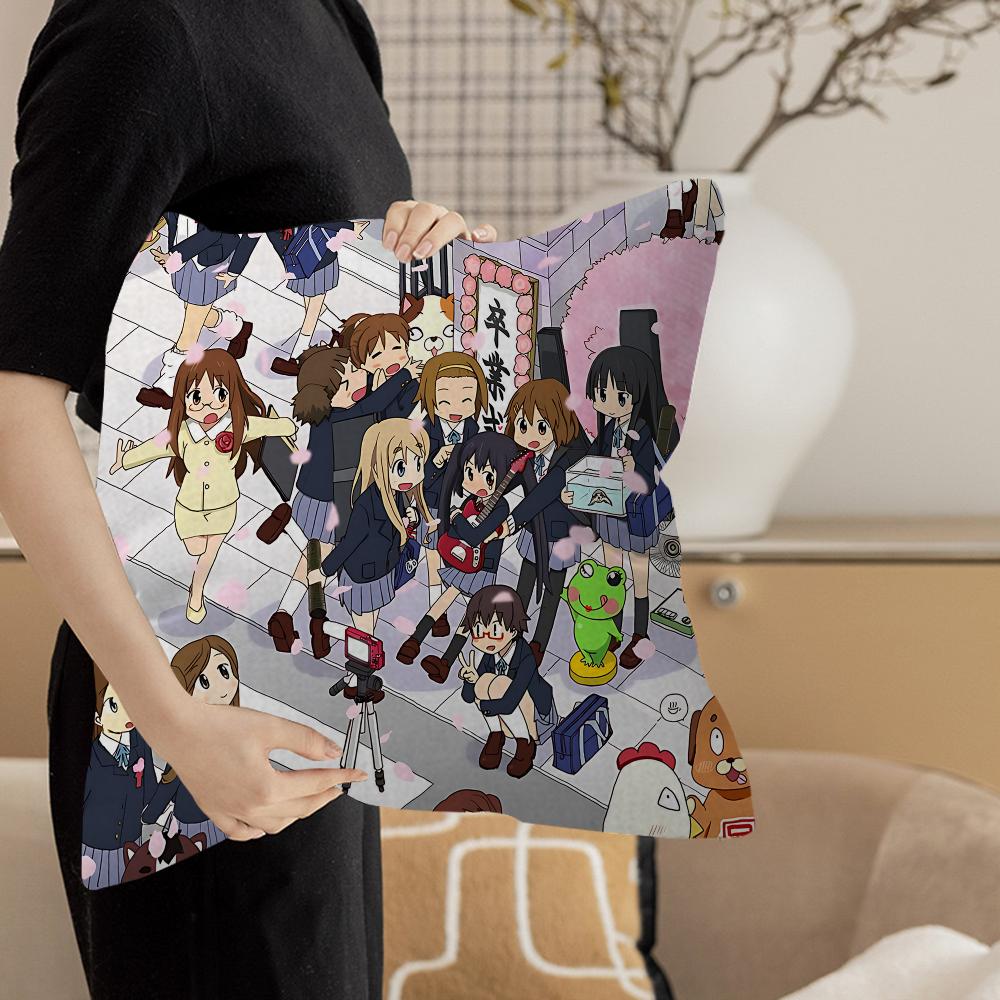 K-On Anime Pillow Cover For Bedroom Room And Living Room Sofa Decorative Cushion Cover