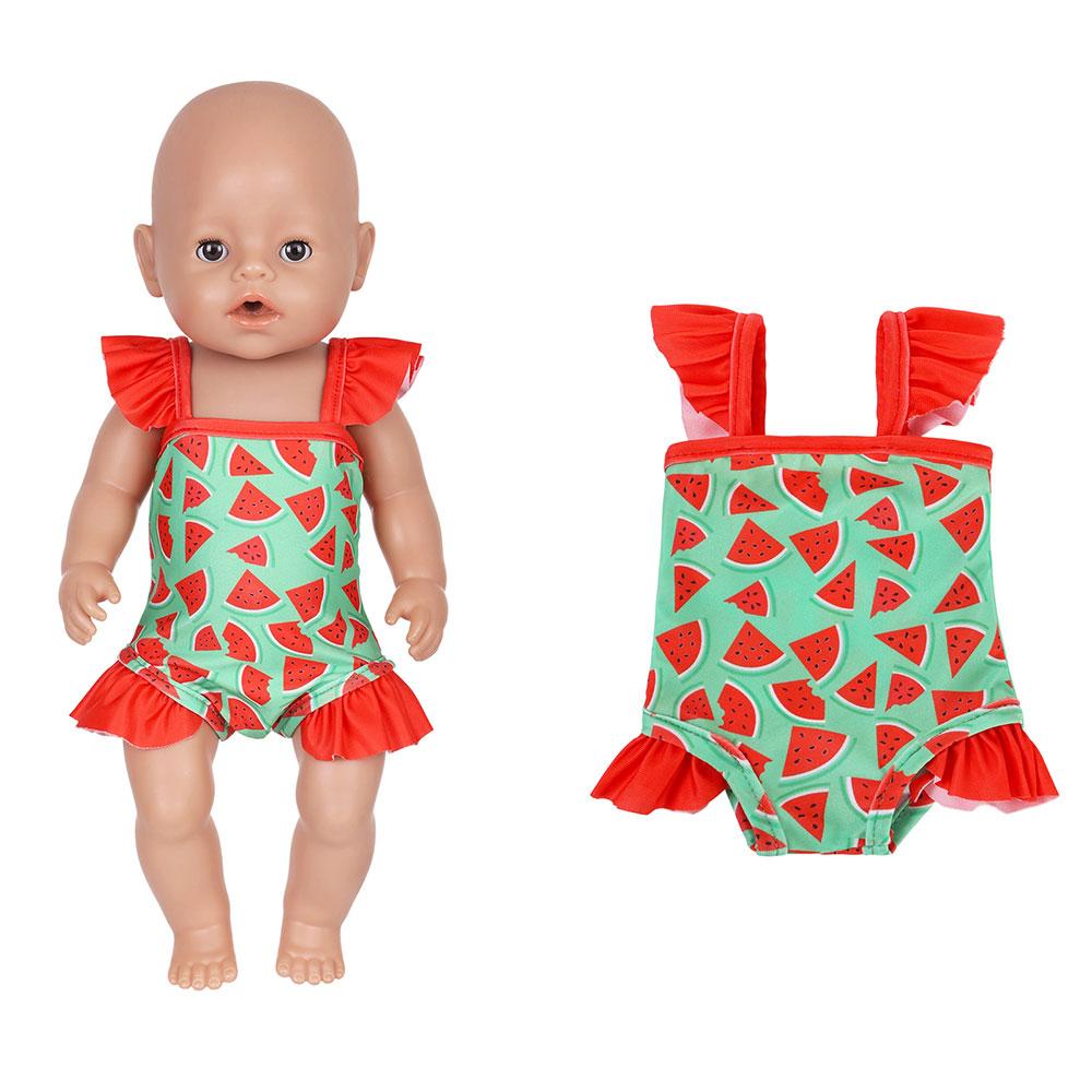2026 New Summer Bikini Doll Clothes For 43cm Baby Doll 17 Inch Reborn Baby Doll Clothes