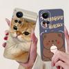 For OPPO Reno10 5G Case CPH2531 Luxury Cat Cartoon Cover Clear Silicone Soft TPU Phone Case For OPPO Reno 10 Reno10 Back Covers