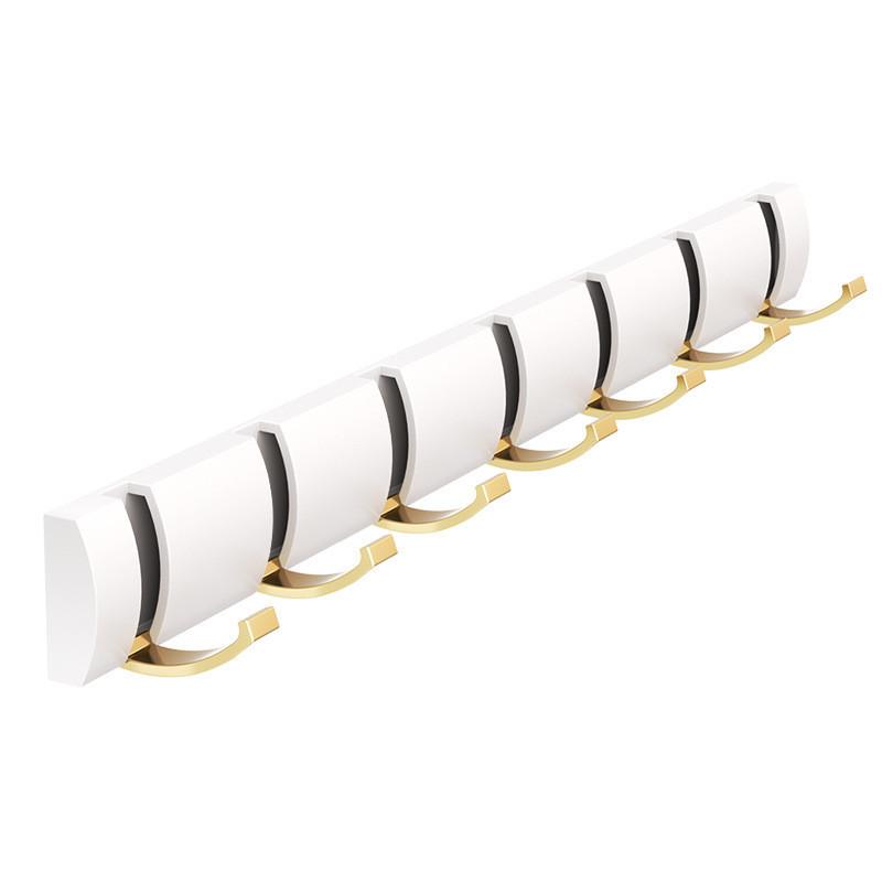 Mounted Hook Wall Floating Coat Rack Space Saving High Load Bearing Solid Color