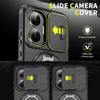 Armor Magnetic Holder Case For Xiaomi 15T 14T Pro Poco F7 X7 X6 Pro M7 C71 C75 F7 Ultra 5G Slide Camera Protection Cover